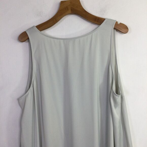 Universal Standard Womens Ruffle Slip Dress Sleeveless Gray Size L/3X - Picture 12 of 16